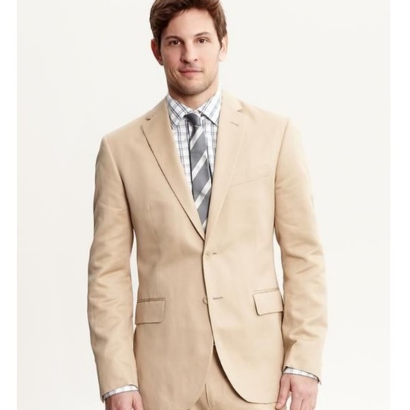 Banana Republic Other - Banana Republic Tailored Khaki Linen Sport Coat